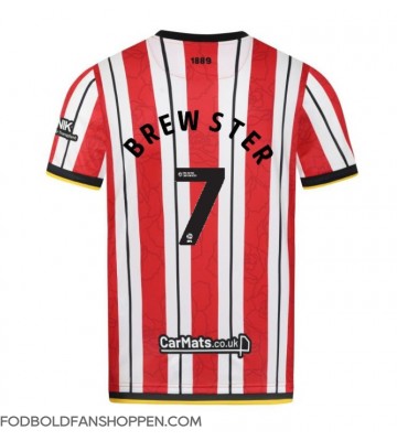 Sheffield United Rhian Brewster #7 Hjemmebanetrøje 2024-25 Kortærmet